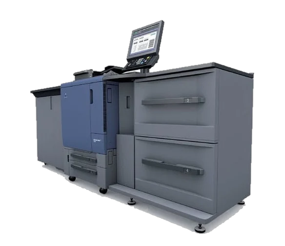 Production color press with large-capacity paper feeder